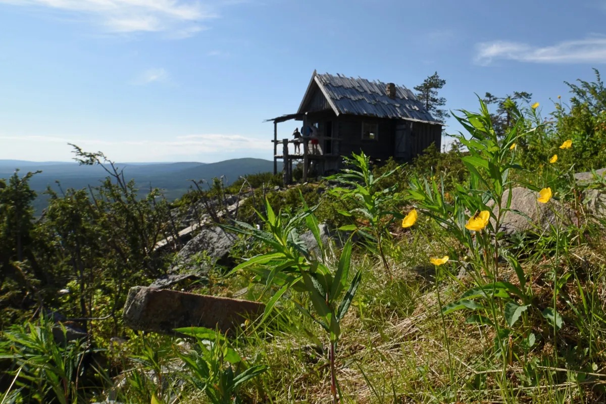 Santa Claus's romantic cabin on Levi Fell.