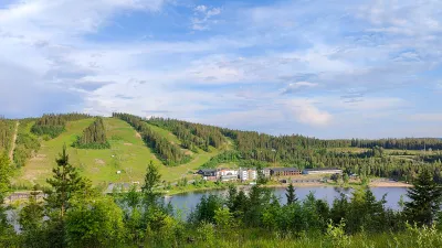 A View to Ukkohalla Slopes in Summer