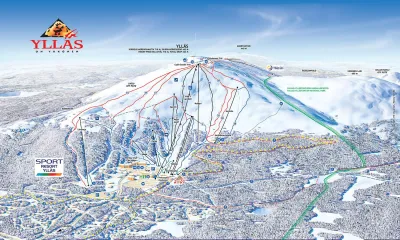 Ylläs Ski Map