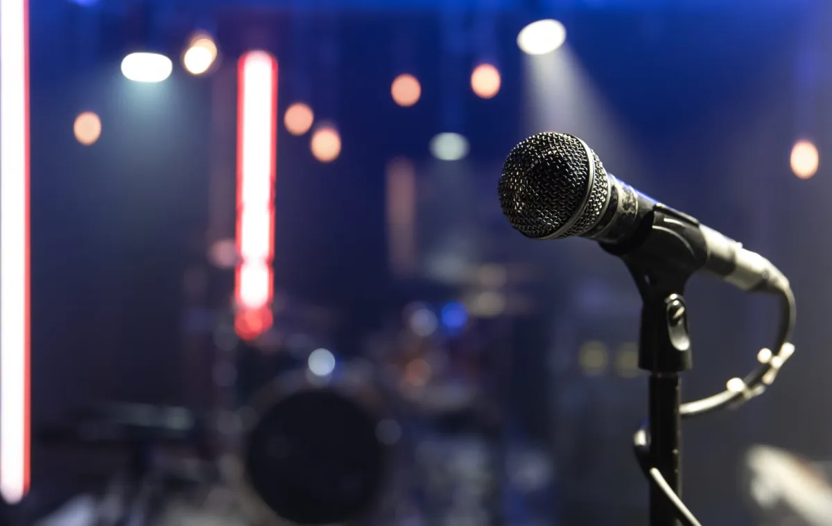 Illustrative image of a microphone